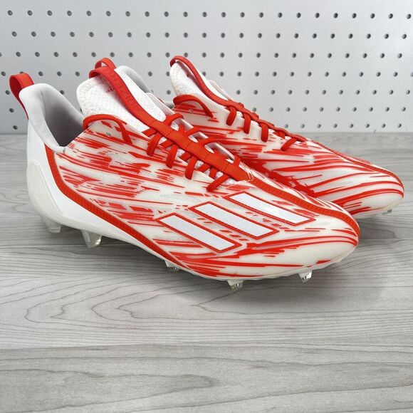 Adidas Adizero Elite 2022 Football Cleats Orange White HP8748 Men\'s Size 12.5 main image 4